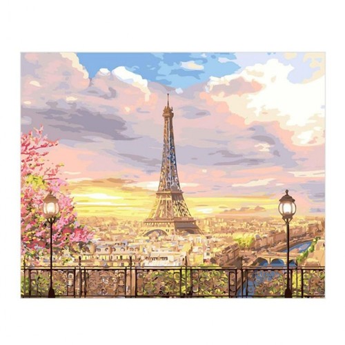 DIY 명화그리기 유화 페인팅 에펠탑의 로망 40X50