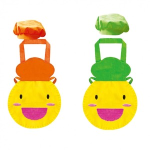유아용 꼬마요리사 앞치마 모자세트 2색상