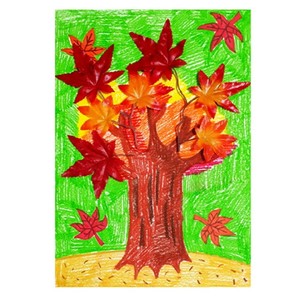 (만들기그림)가을단풍나무 표현하기