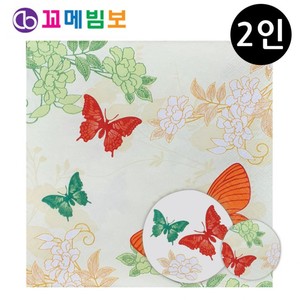 꼬메빔보 냅킨아트 비누클레이 꽃과 나비 (2인)